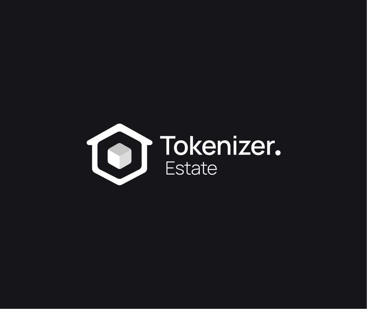 Tokenizer.Estate Light Monochrome Logo - Single Color Light Version