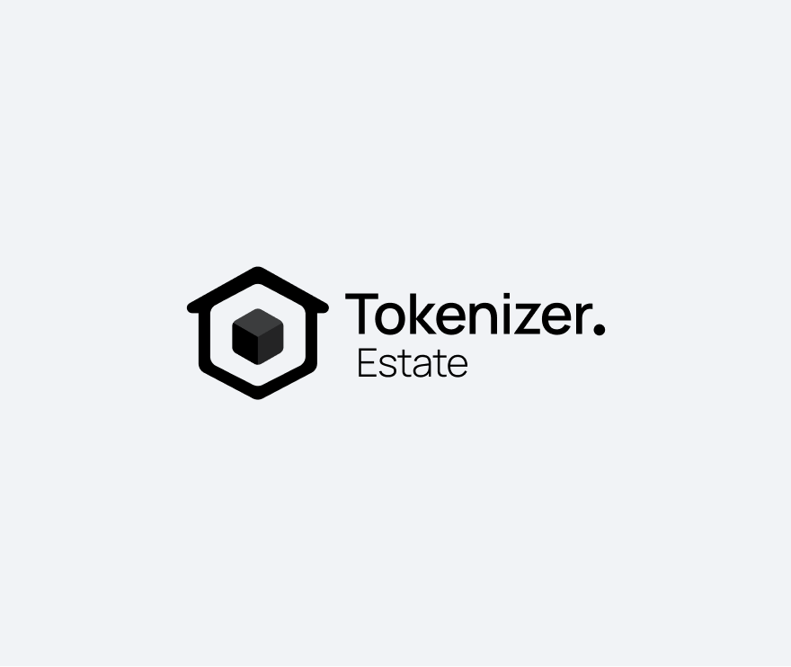 Tokenizer.Estate Dark Monochrome Logo - Single Color Dark Version